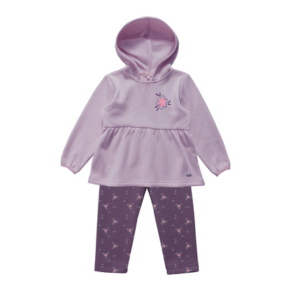 Conjunto Polerón y Calza Interior Peludo Bebé Niña