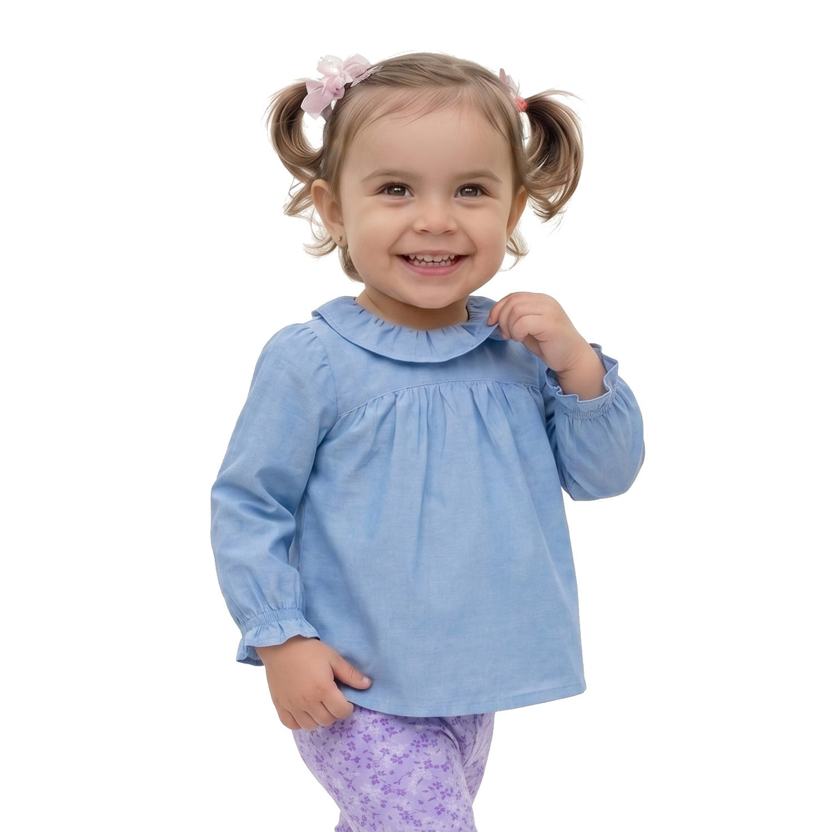 Blusa Mezclilla Liviana Bebé Niña
