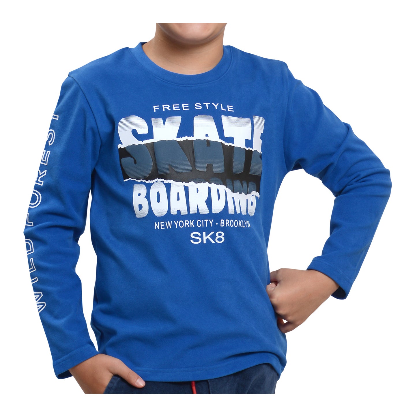 Polera Manga Larga Afranelada Niño