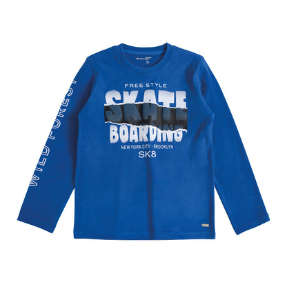 Polera Manga Larga Afranelada Niño