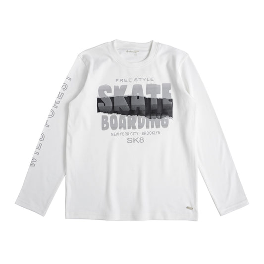 Polera Manga Larga Afranelada Niño