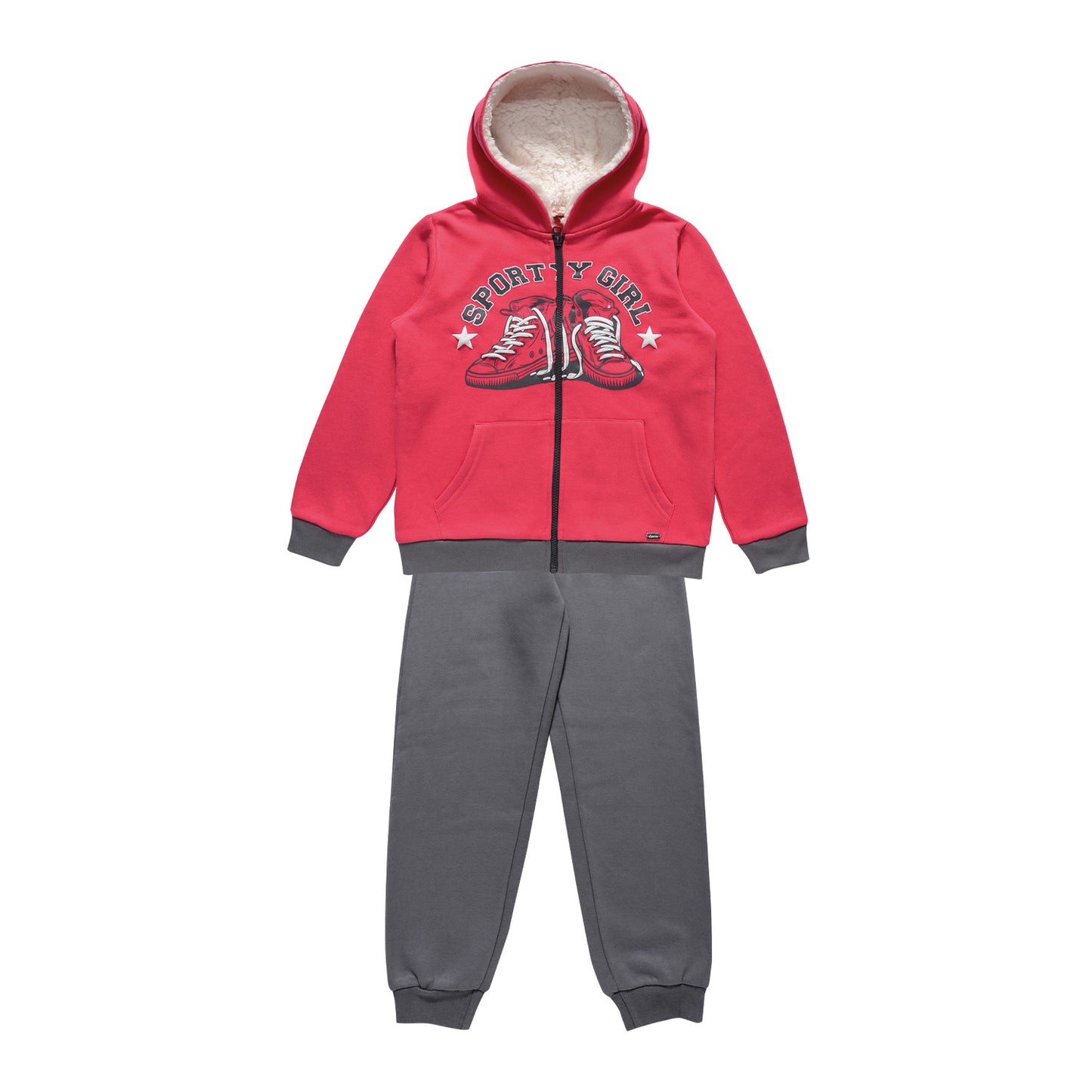 Conjunto Polerón y Pantalón Buzo Franela Niña