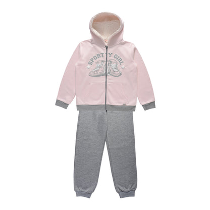 Conjunto Polerón y Pantalón Buzo Franela Niña