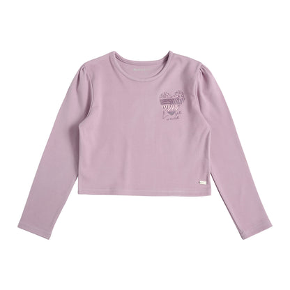 Polera Manga Larga Afranelada Niña
