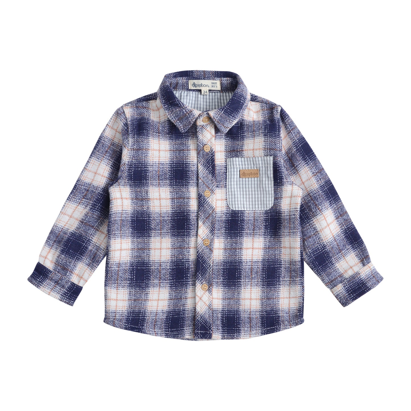 Camisa Manga Larga Afranelada Bebé Niño