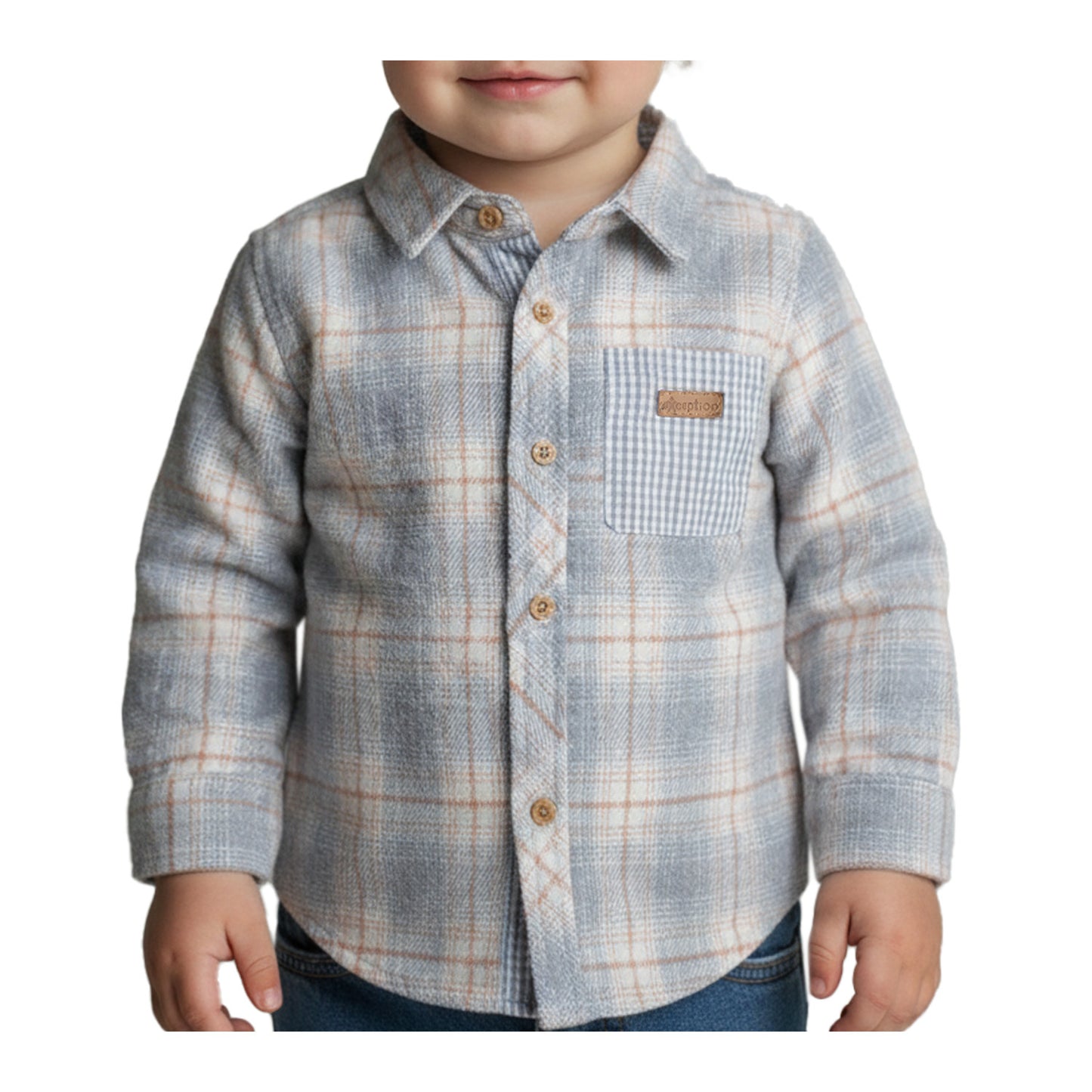 Camisa Manga Larga Afranelada Bebé Niño