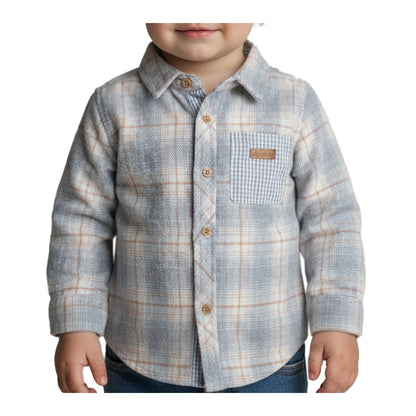 Camisa Manga Larga Afranelada Bebé Niño