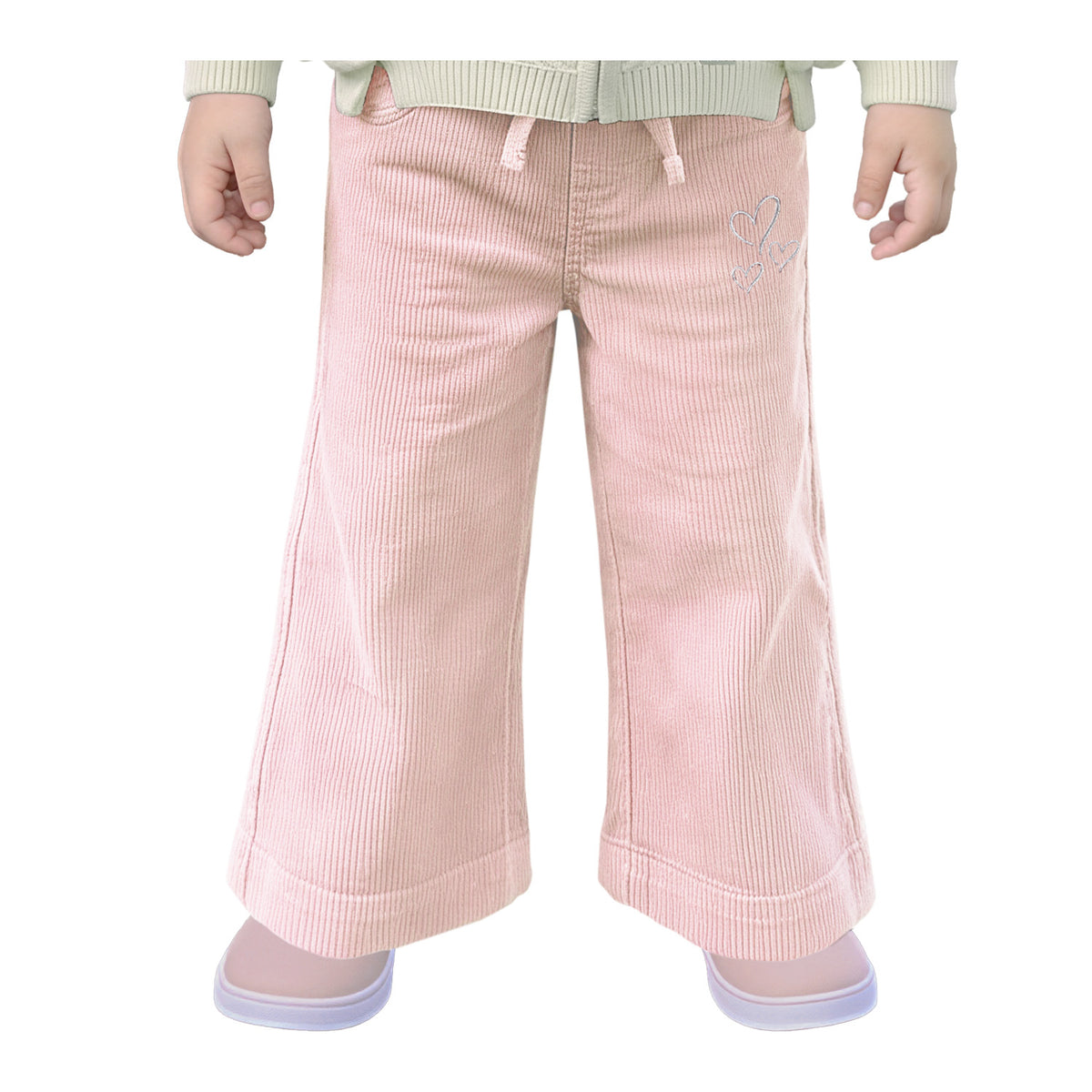 Pantalón Ancho Cotelé Bebé Niña