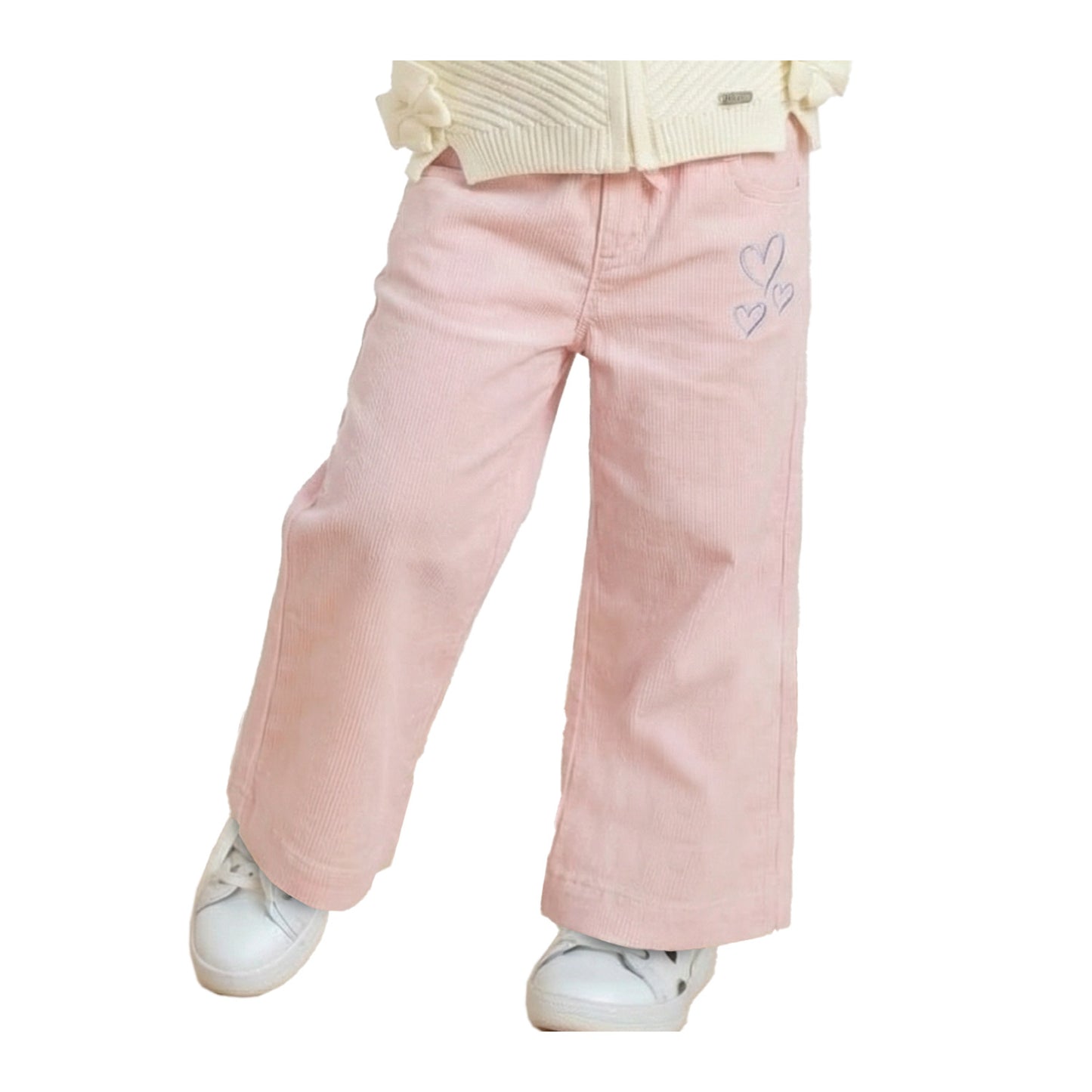Pantalón Ancho Cotelé Bebé Niña