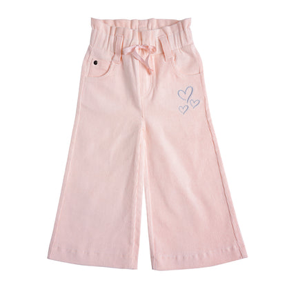 Pantalón Ancho Cotelé Bebé Niña