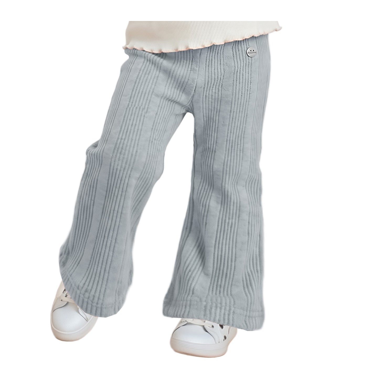 Pantalón Ancho Tejido Bebé Niña