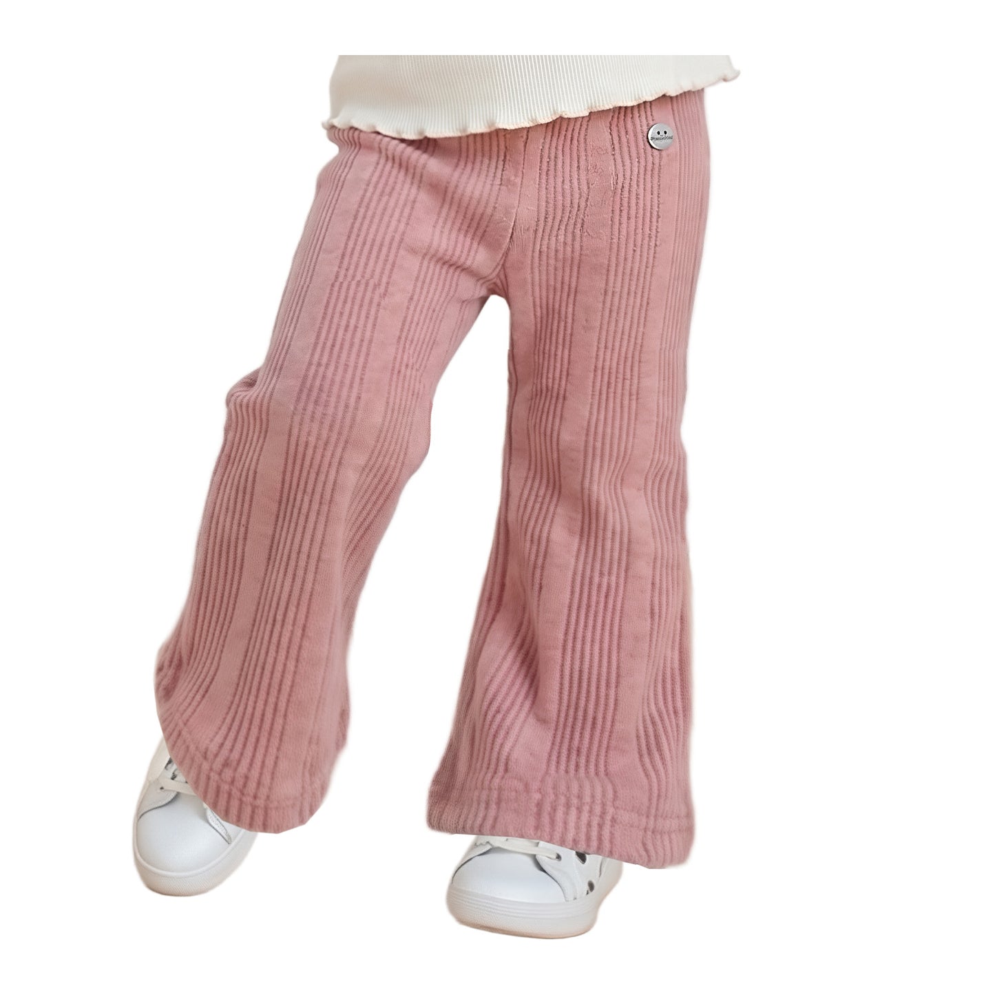 Pantalón Ancho Tejido Bebé Niña