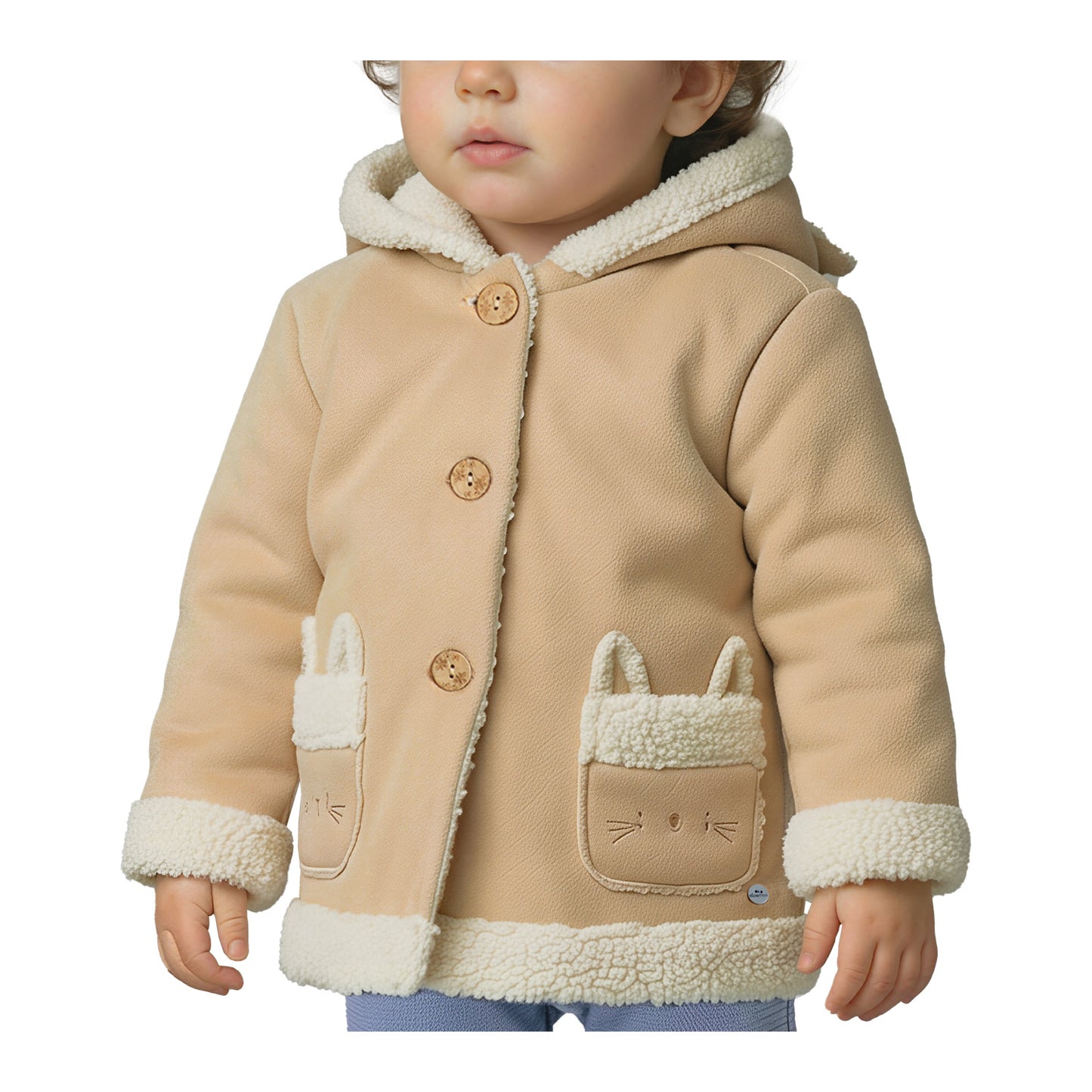 Chaqueta Tipo Gamuza Interior Chiporro Bebé Niña