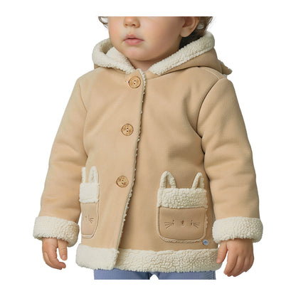 Chaqueta Tipo Gamuza Interior Chiporro Bebé Niña