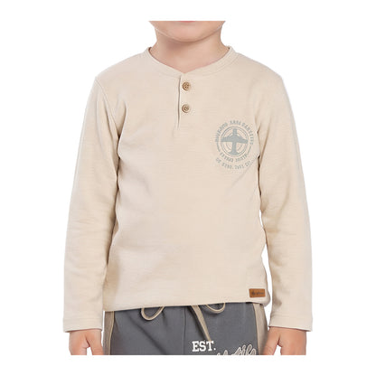 Polera Manga Larga Afranelada Bebé Niño