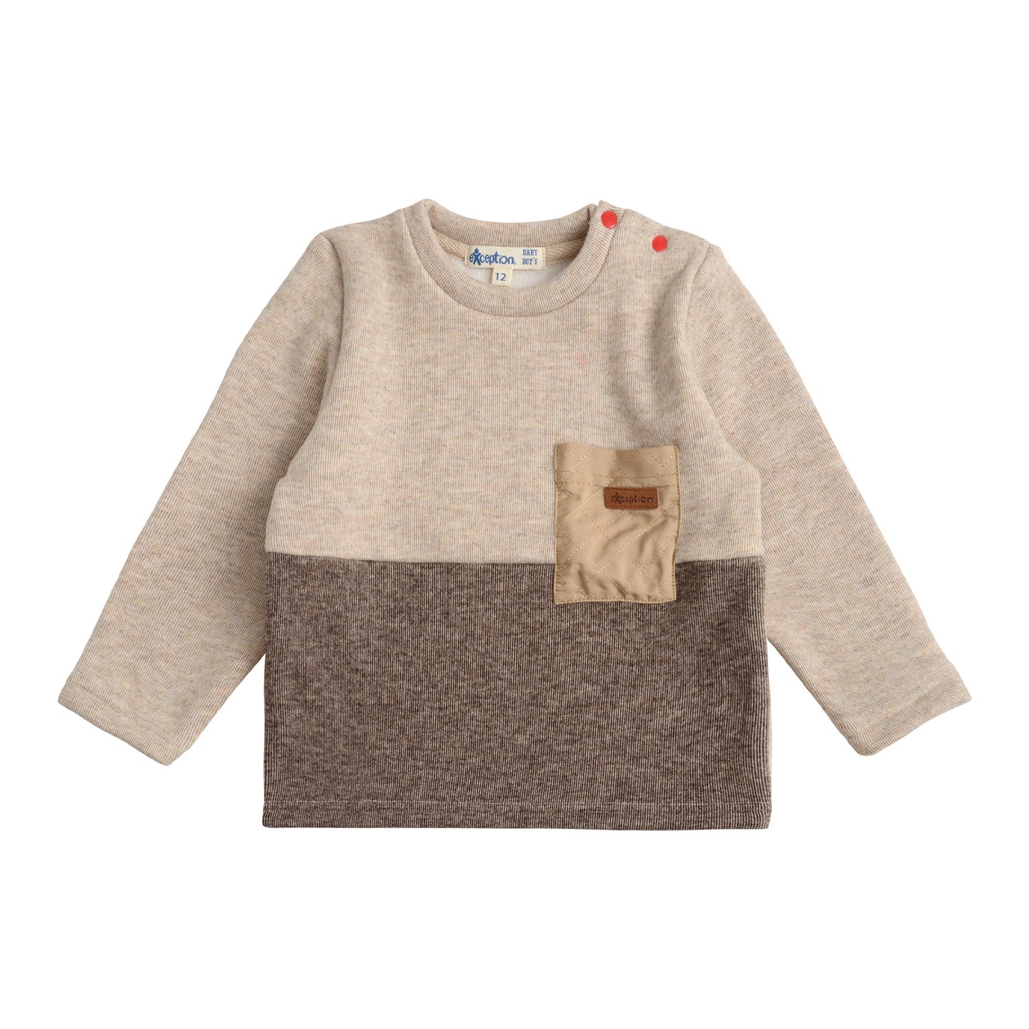 Polera Manga Larga Interior Frisado Bebé Niño