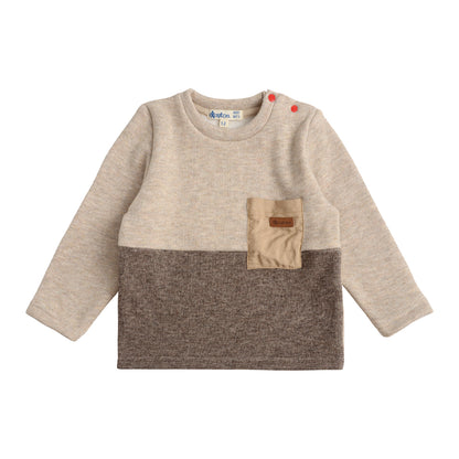Polera Manga Larga Interior Frisado Bebé Niño