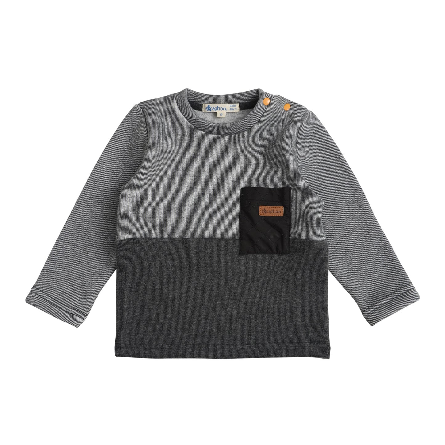 Polera Manga Larga Interior Frisado Bebé Niño