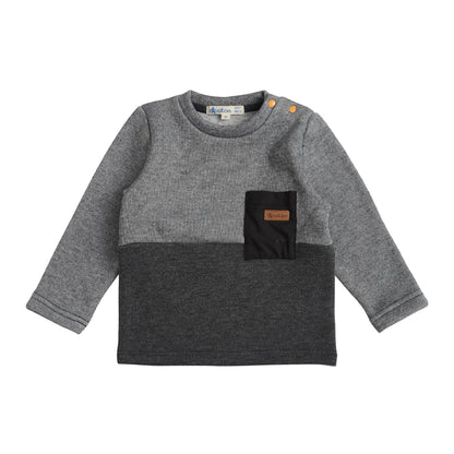 Polera Manga Larga Interior Frisado Bebé Niño
