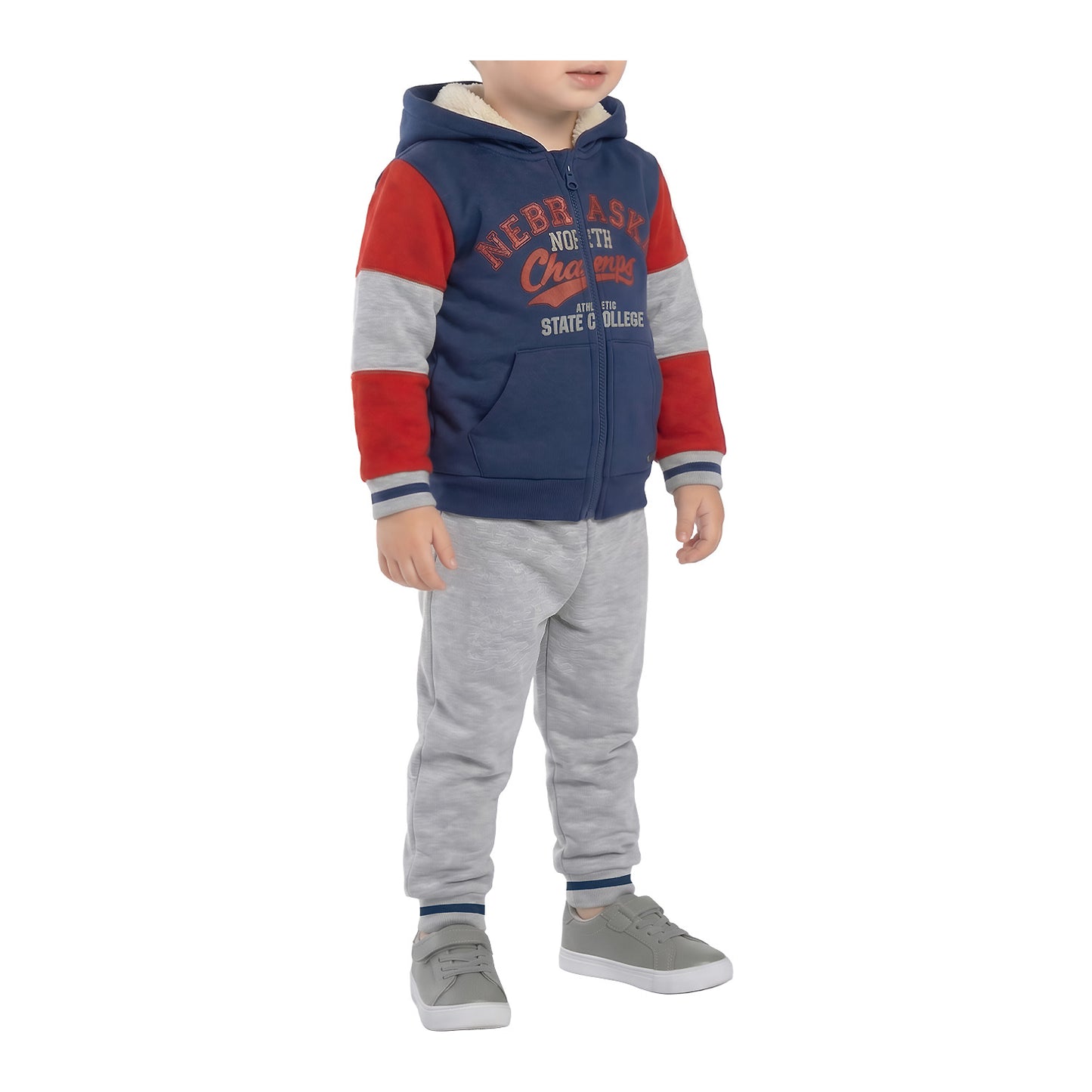 Conjunto Polerón y Pantalón Buzo Franela Bebé Niño