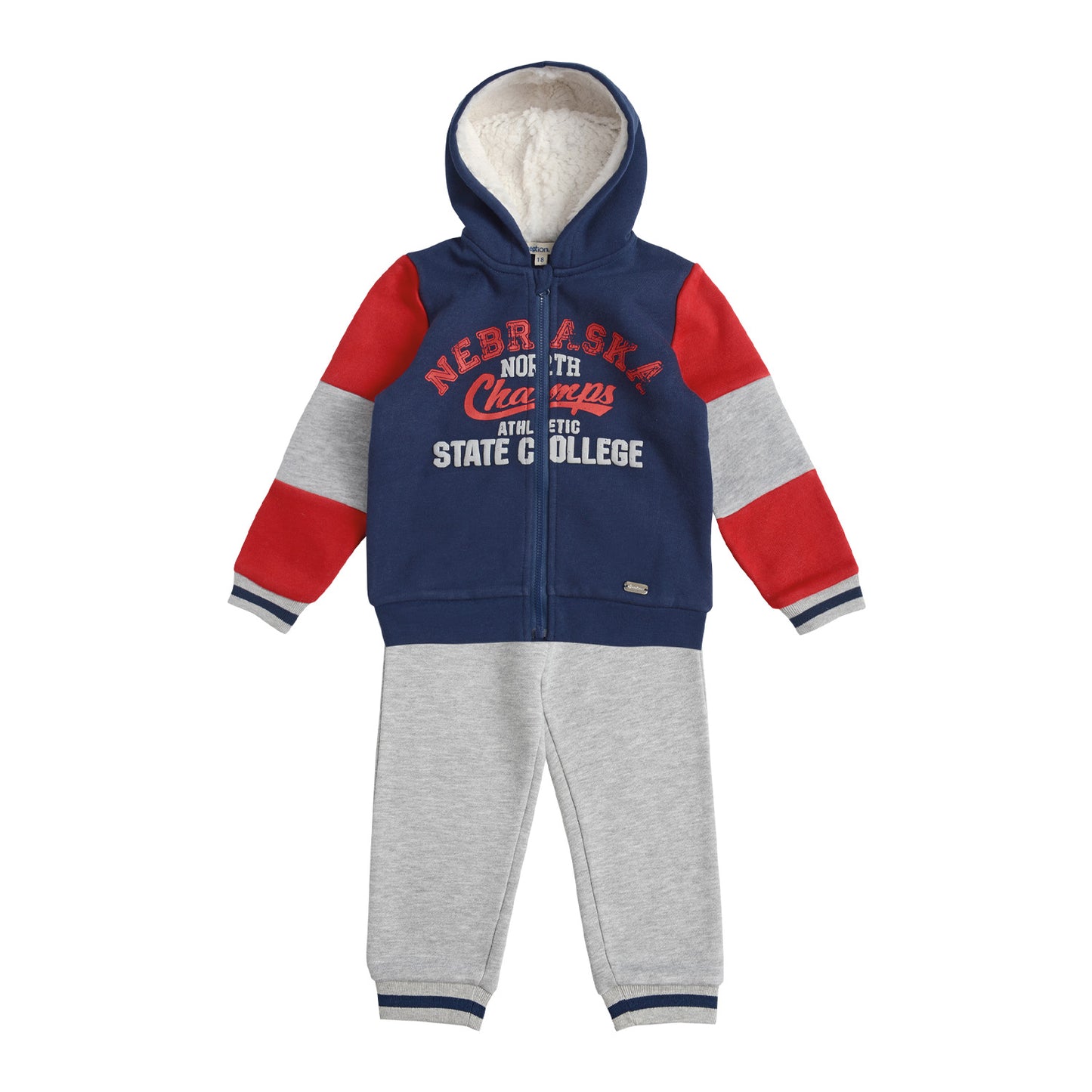 Conjunto Polerón y Pantalón Buzo Franela Bebé Niño