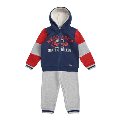 Conjunto Polerón y Pantalón Buzo Franela Bebé Niño