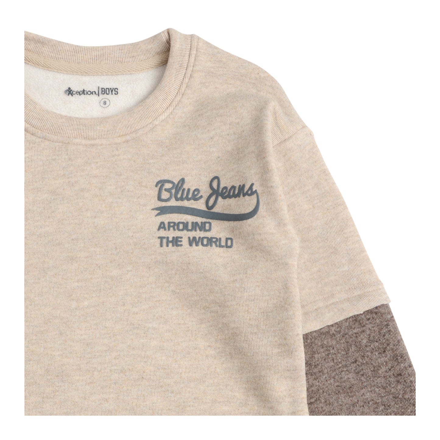 Polera Manga Larga Interior Frisado Niño