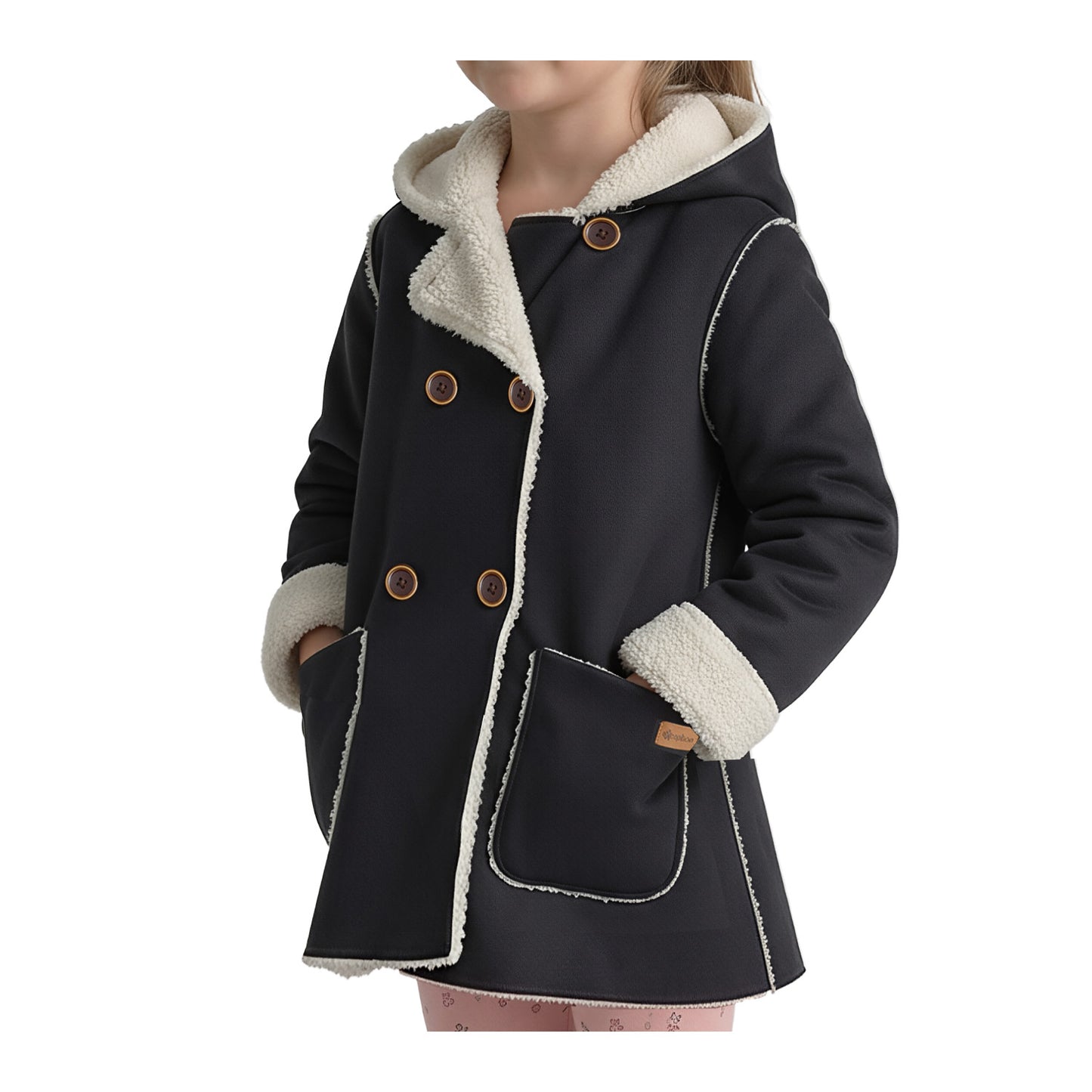 Chaqueta Tipo Gamuza Interior Chiporro Reversible Niña