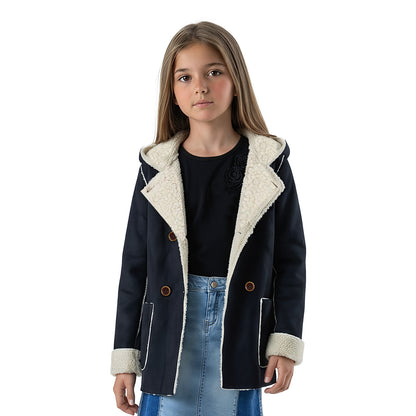 Chaqueta Tipo Gamuza Interior Chiporro Reversible Niña