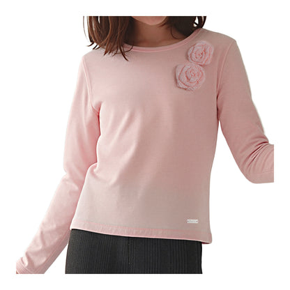 Polera Manga Larga Afranelada Niña