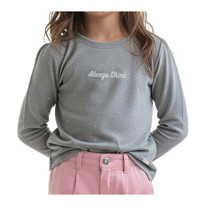 Polera Manga Larga Afranelada Niña