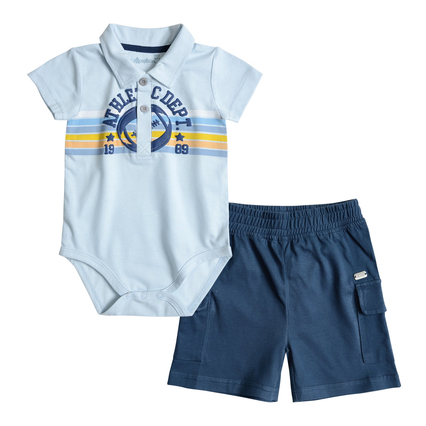 Conjunto Body y Bermuda Gabardina Bebé Niño