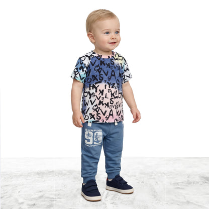 Polera Letras Blanca Bebé Niño