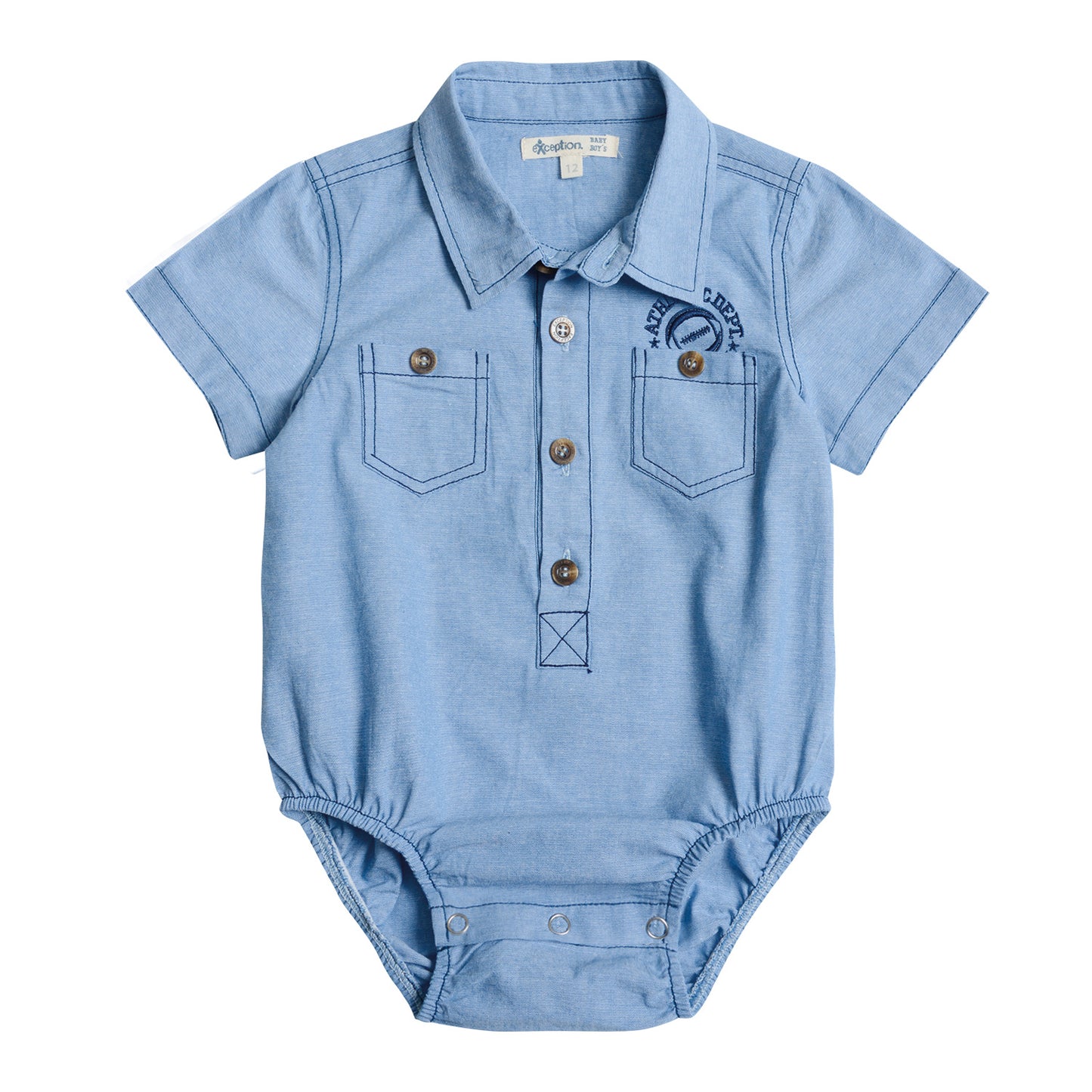 Camisa Body Mezclilla Liviana Bebé Niño
