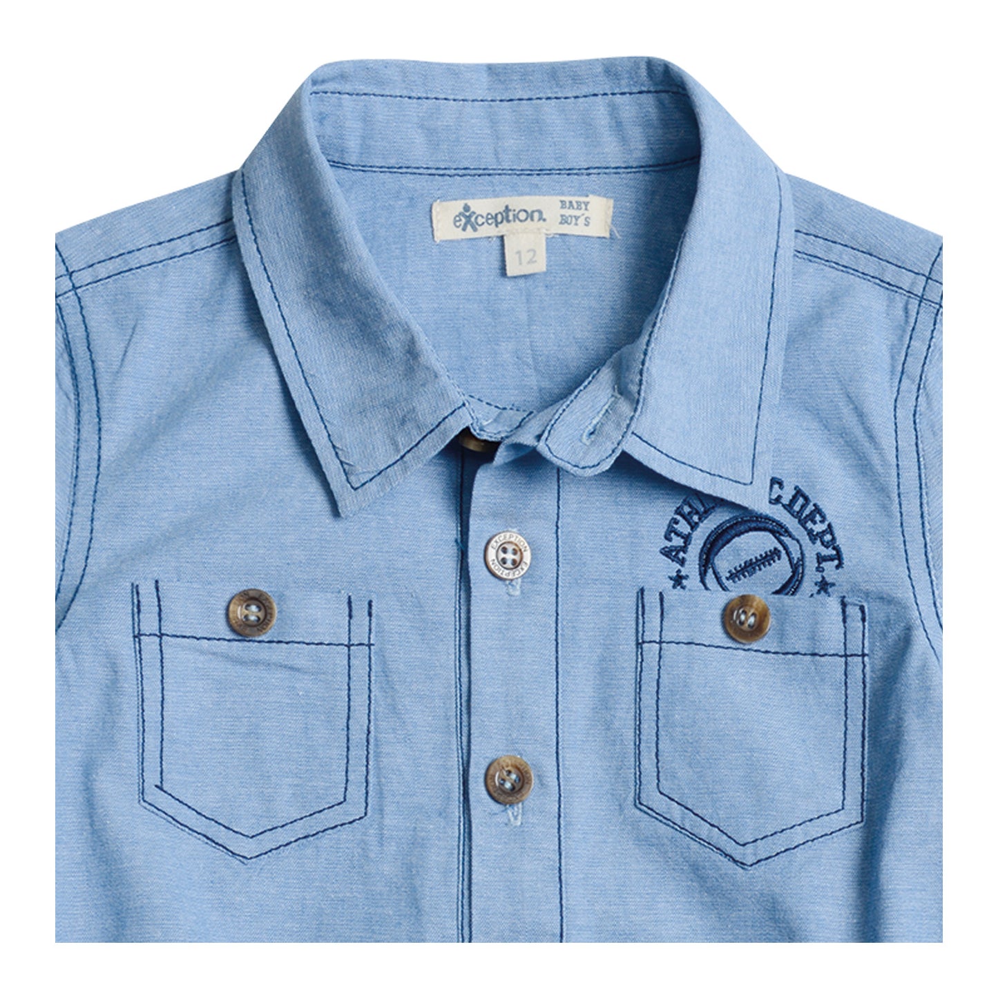 Camisa Body Mezclilla Liviana Bebé Niño