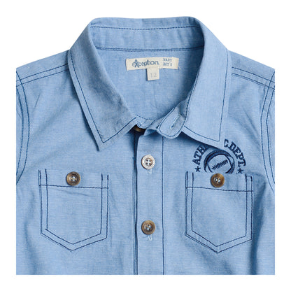 Camisa Body Mezclilla Liviana Bebé Niño