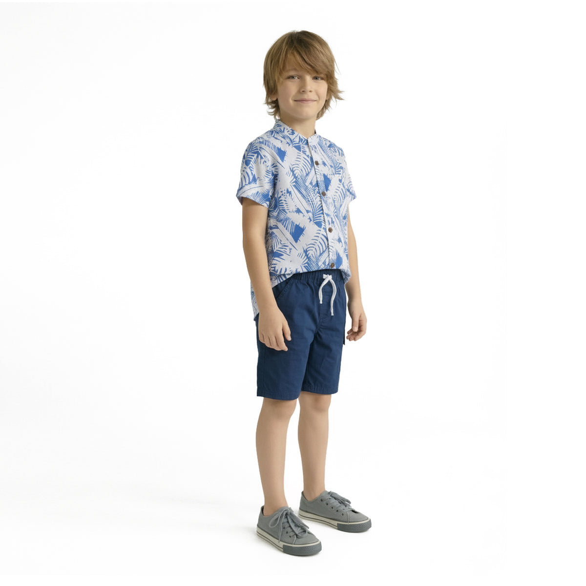 Camisa Tela Celeste Niño