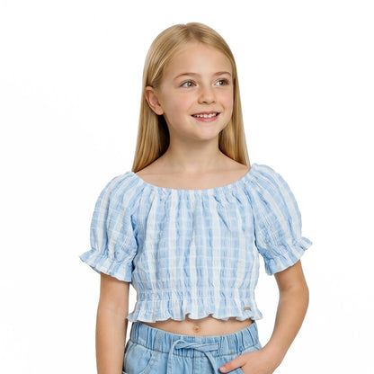 Blusa Peto Celeste Niña