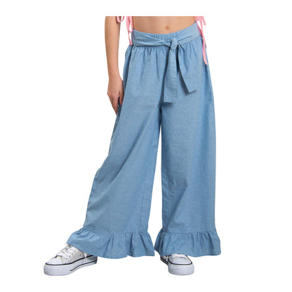 Pantalon Mezclilla Liviana Palazzo Niña