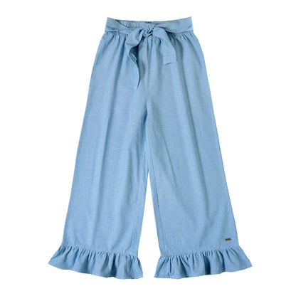 Pantalon Mezclilla Liviana Palazzo Niña