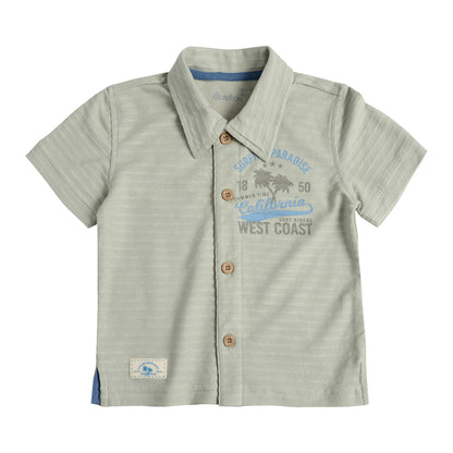 Conjunto Camisa y Bermuda Tela Bebé Niño