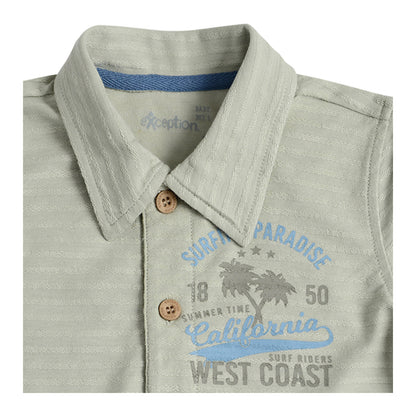 Conjunto Camisa y Bermuda Tela Bebé Niño