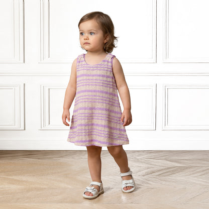 Vestido Tejido Lila Bebé Niña