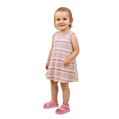 Vestido Tejido Rosado Bebé Niña