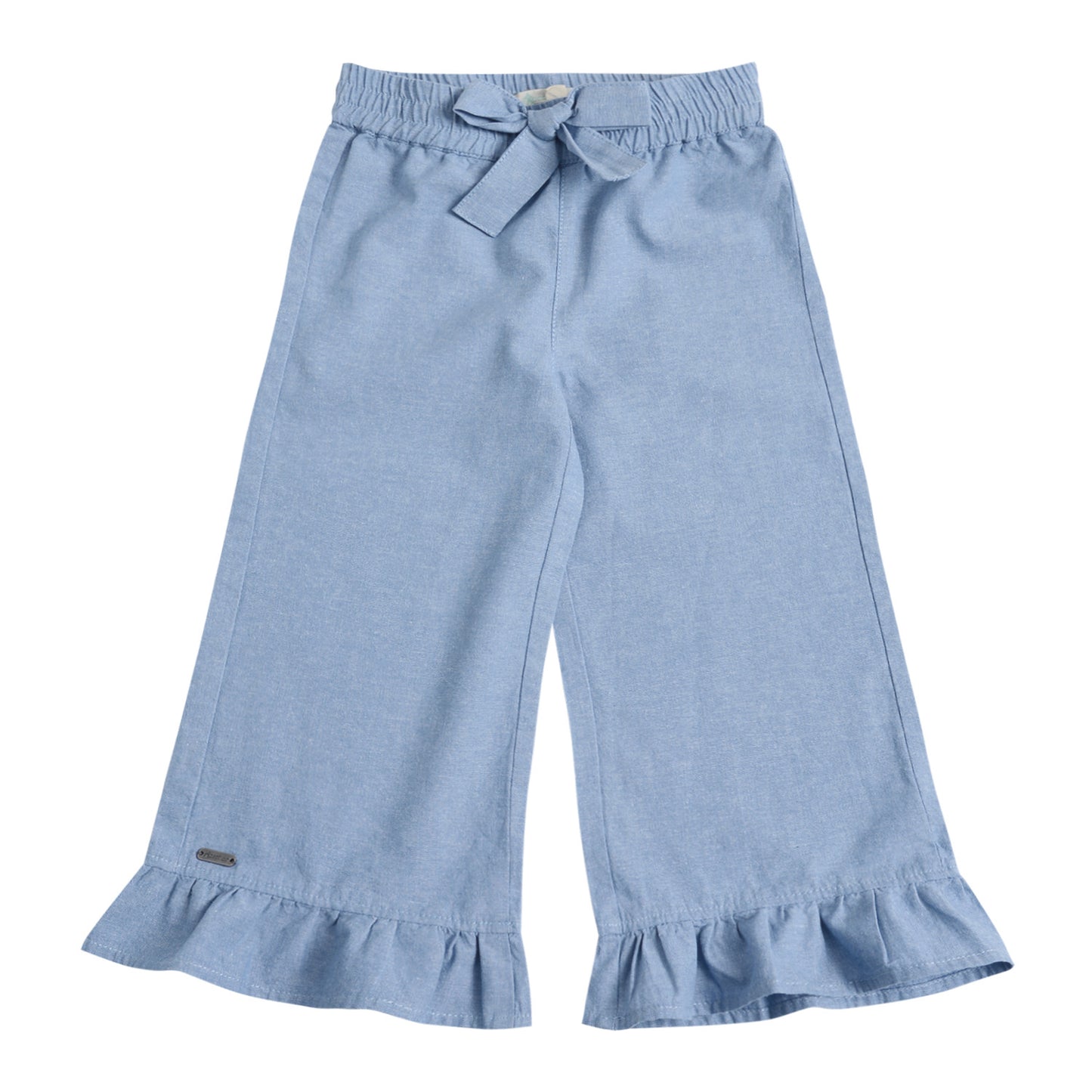 Pantalón Mezclilla Liviana Palazzo Bebé Niña