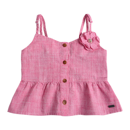 Conjunto Tela Polera y Short Niña