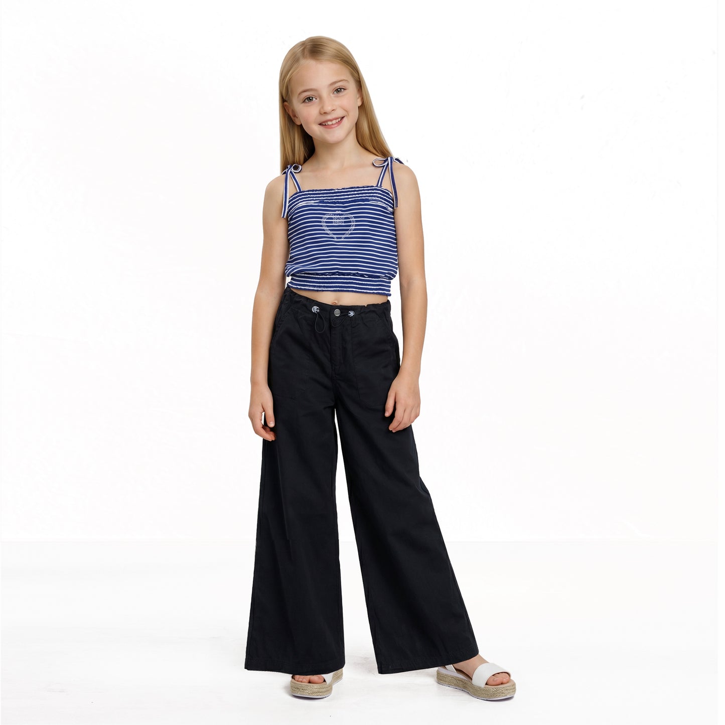 Pantalón Tela Palazzo Niña