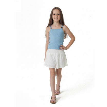 Short Falda Broderie Niña