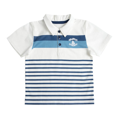 Conjunto Polera y Bermuda Gabardina Bebé Niño