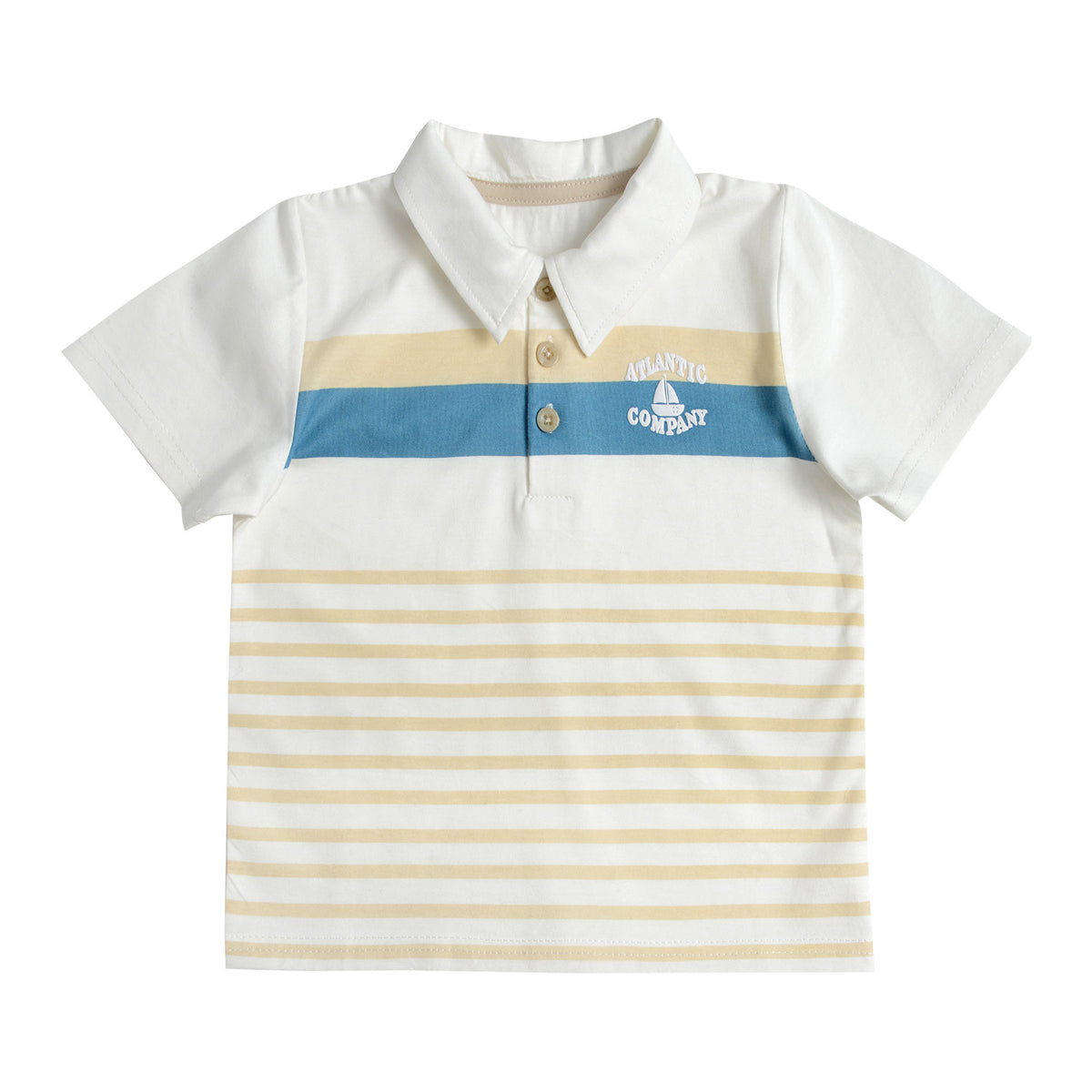 Conjunto Polera y Bermuda Gabardina Bebé Niño